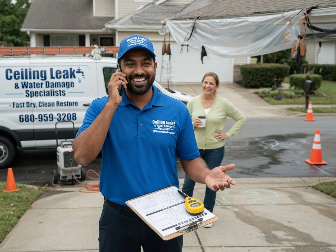 Ceiling Leak Cleanup Ector, TX FAQs